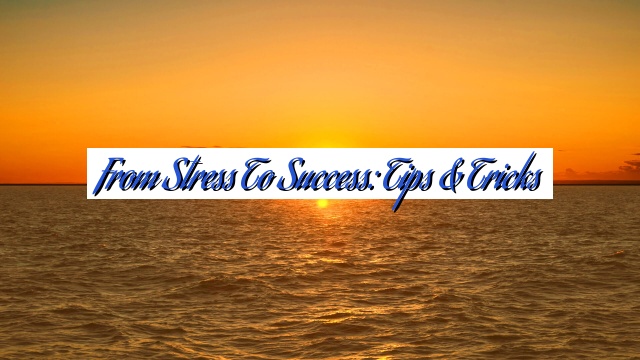 From Stress to Success: Tips & Tricks