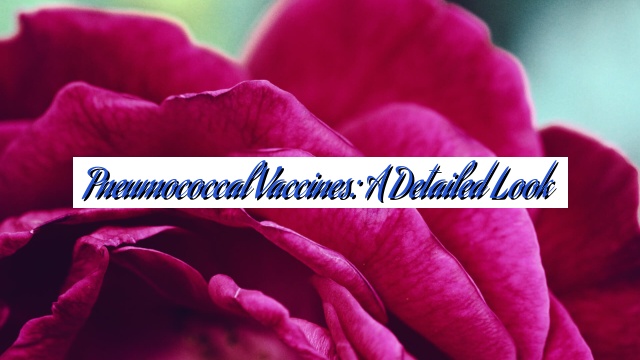 Pneumococcal Vaccines: A Detailed Look