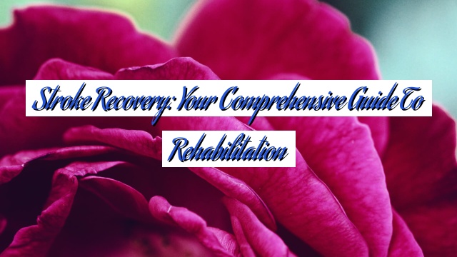 Stroke Recovery: Your Comprehensive Guide to Rehabilitation